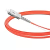 Cable de fibra óptica de 5 m (16 pies) Simplex OM1 multimodo SC UPC a SC UPC PVC (OFNR)