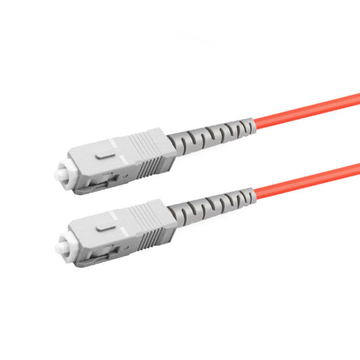 Cable de fibra óptica de 1 m (3 pies) Simplex OM1 multimodo SC UPC a SC UPC PVC (OFNR)