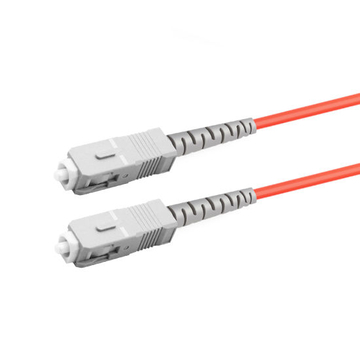 2m (7ft) Simplex OM1 Multimode SC UPC to SC UPC PVC (OFNR) Fiber Optic Cable