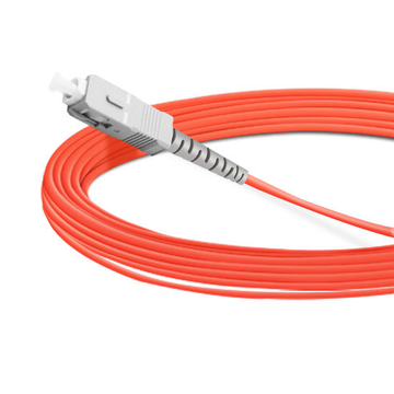 Cable de fibra óptica de 10 m (33 pies) Simplex OM1 multimodo SC UPC a SC UPC PVC (OFNR)