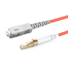 2m (7ft) Simplex OM1 Multimode LC UPC to SC UPC PVC (OFNR) Fiber Optic Cable