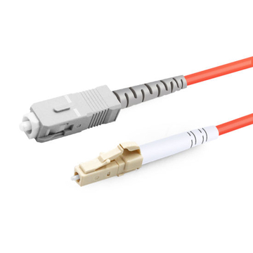 Одномодовый многомодовый LC UPC - SC UPC PVC (OFNR) оптоволоконный кабель OM3 длиной 10 м (1 фута)