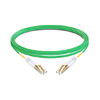 Cable de fibra óptica LC UPC a LC UPC de 5 m (16 pies) multimodo OM5 dúplex de PVC (OFNR)