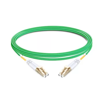 1m (3ft) Duplex OM5 Multimode LC UPC to LC UPC PVC (OFNR) Fiber Optic Cable