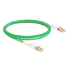 Cable de fibra óptica LC UPC a LC UPC de 2 m (7 pies) multimodo OM5 dúplex de PVC (OFNR)