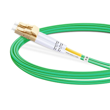 Cable de fibra óptica LC UPC a LC UPC LSZH multimodo dúplex OM5 de 16 m (5 pies)