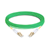 Cable de fibra óptica LC UPC a LC UPC de 10 m (33 pies) multimodo OM5 dúplex de PVC (OFNR)