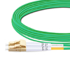 Cable de fibra óptica LC UPC a LC UPC LSZH multimodo dúplex OM10 de 33 m (5 pies)