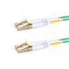 10m (33ft) Duplex OM5 Multimode LC UPC to LC UPC PVC (OFNR) Fiber Optic Cable
