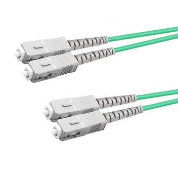 Cable de fibra óptica SC UPC a SC UPC LSZH multimodo dúplex OM1 de 3 m (5 pies)