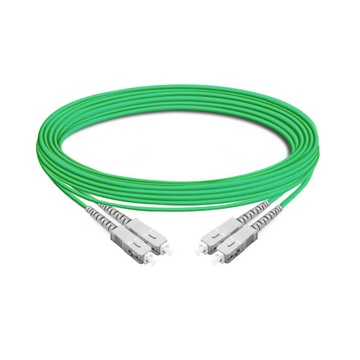 Duplex OM4 50/125 SC-SC Multimode Fiber Optic Cable 1m | FiberMall