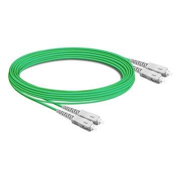 Câble à fibre optique duplex OM7 multimode SC UPC vers SC UPC PVC (OFNR) de 23 m (5 pi)