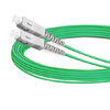 Cable de fibra óptica SC UPC a SC UPC LSZH multimodo dúplex OM10 de 33 m (5 pies)