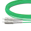 Cable de fibra óptica de 10 m (33 pies) dúplex OM5 multimodo SC UPC a SC UPC PVC (OFNR)