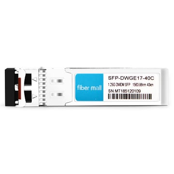 SFP-DWGE17-40C 1.25G DWDM SFP C17 100 جيجا هرتز 1563.86 نانومتر 40 كيلومتر LC SMF DDM وحدة الإرسال والاستقبال