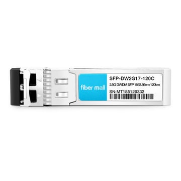 SFP-DW2G17-120C 2.5G DWDM SFP C17 100GHz 1563.86nm 120km LC SMFDDMトランシーバーモジュール