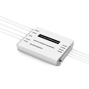 Passive CCWDM Single Fiber Wavelengths Mux Aluminum Box Module 4CH 8 Wavelengths (TX: 1xx0/1xx0/1xx0/1xx0nm RX: 1xx0/1xx0/1xx0/1xx0nm)