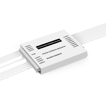 Passive CCWDM Single Fiber Wavelengths Mux Aluminum Box Module 8CH 16 Wavelengths (TX: 1290/1330/1370/1430/1470/1510/1550/1590nm  RX: 1270/1310/1350/1450/1490/1530/1570/1610nm)