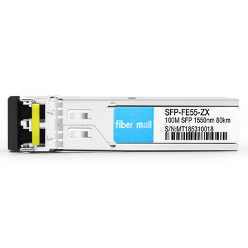 Cisco GLC-FE-100ZX = Módulo transceptor 100Base ZX SFP 1550nm 80km LC SMF DDM compatible