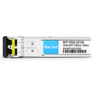 SFP-FE55-ZX160 100Base ZX SFP 1550nm 160km LC SMFDDMトランシーバーモジュール