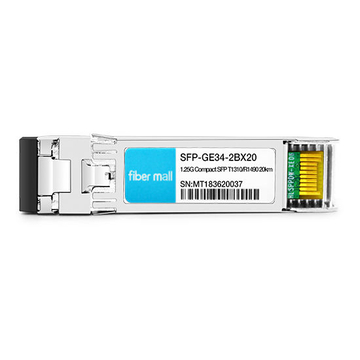 SFP-GE34-2BX20 1000Base 2 Channels BX BIDI CSFP TX1310nm/RX1490nm 20km LC SMF DDM Transceiver Module