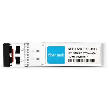 SFP-DWGE18-40C 1.25 G DWDM SFP C18 100 GHz 1563.04 nm 40 km LC SMF DDM-Transceiver-Modul