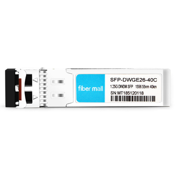 Brocade 1G-SFP-ZRD-1556.55 호환 1.25G DWDM SFP C26 100GHz 1556.55nm 40km LC SMF DDM 트랜시버 모듈