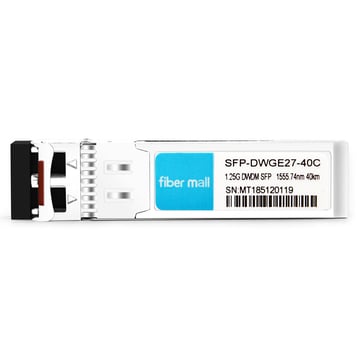 SFP-DWGE27-40C 1.25G DWDM SFP C27 100GHz 1555.74nm 40km LC SMF DDM Módulo transceptor