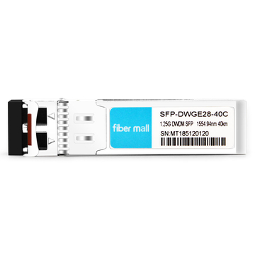 Brocade 1G-SFP-ZRD-1554.94 Kompatibles 1.25 G DWDM SFP C28 100 GHz 1554.94 nm 40 km LC SMF DDM-Transceiver-Modul