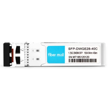 Extreme DWDM-SFP1G-54.94 Compatible 1.25G DWDM SFP C28 100GHz 1554.94nm 40km LC SMF DDM Módulo transceptor