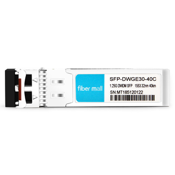 Brocade 1G-SFP-ZRD-1553.32 Compatível 1.25G DWDM SFP C30 100GHz 1553.32nm 40km LC SMF DDM Transceiver Module