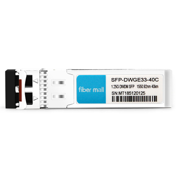 Brocade 1G-SFP-ZRD-1550.92 Kompatibles 1.25 G DWDM SFP C33 100 GHz 1550.92 nm 40 km LC SMF DDM-Transceiver-Modul