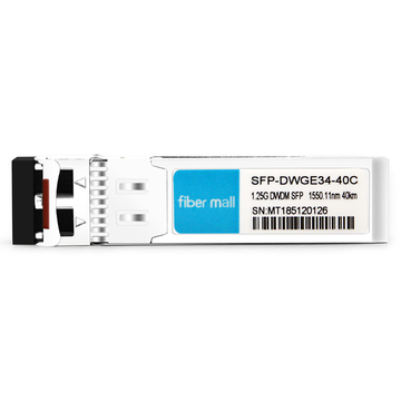 Brocade 1G-SFP-ZRD-1550.11 Compatible 1.25G DWDM SFP C34 100GHz 1550.11nm 40km LC SMF DDM Módulo transceptor