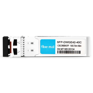 Brocade 1G-SFP-ZRD-1543.73 Compatível 1.25G DWDM SFP C42 100GHz 1543.73nm 40km LC SMF DDM Transceiver Module