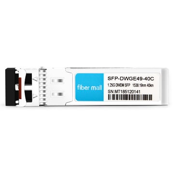 Brocade 1G-SFP-ZRD-1538.19 Compatible 1.25G DWDM SFP C49 100GHz 1538.19nm 40km LC SMF DDM Módulo transceptor