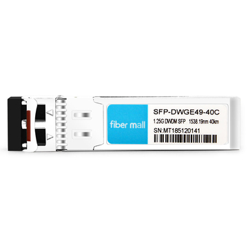 Cisco DWDM-SFP-3819-40 Compatible 1.25G DWDM SFP C49 100GHz 1538.19nm 40km LC SMF DDM Transceiver Module