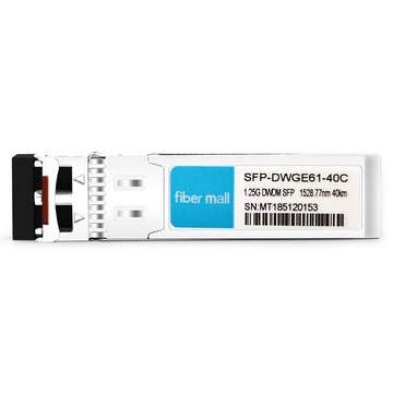 Brocade 1G-SFP-ZRD-1528.77 Compatible 1.25G DWDM SFP C61 100GHz 1528.77nm 40km LC SMF DDM Transceiver Module