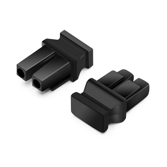 QSFP+ QSFP28 Fiber Optic Dust Caps 100pcs/pack FiberMall