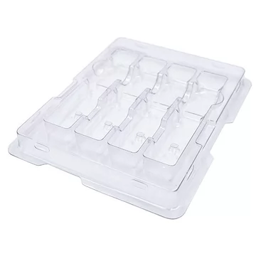 Anti-Static Plastic Packaging Tray for 4-count QSFP+ QSFP28 Transceiver