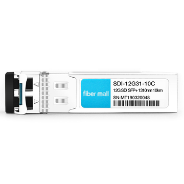 SDI-12G31-10C, 12 Гбит / с, MSA, 1310 нм, 10 км, LC, SMF, DDM, передатчик и приемник Патологические шаблоны видео, модуль приемопередатчика для SD-SDI / HD-SDI / 12G SDI