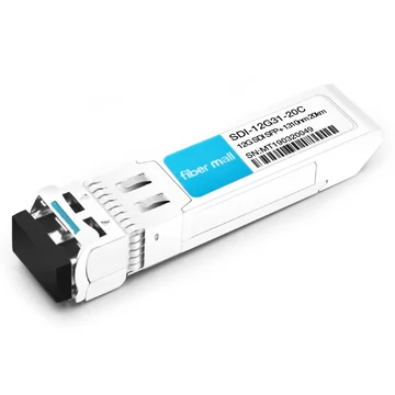 SDI-12G31-20C 12 Gbit / s MSA 1310 nm 20 km LC SMF DDM Sender und Empfänger Video Pathologische Muster Transceiver-Modul für SD-SDI / HD-SDI / 12G SDI