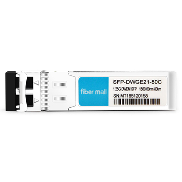 SFP-DWGE21-80C 1.25 G DWDM SFP C21 100 GHz 1560.60 nm 80 km LC SMF DDM-Transceiver-Modul