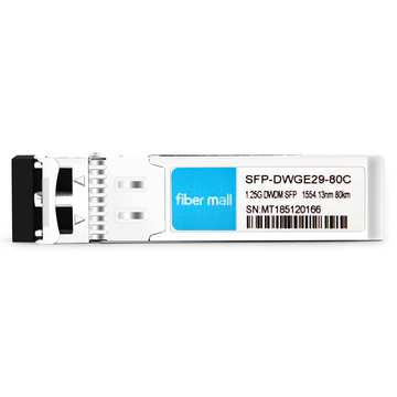 SFP-DWGE29-80C 1.25G DWDM SFP C29 100 جيجا هرتز 1554.13 نانومتر 80 كيلومتر LC SMF DDM وحدة الإرسال والاستقبال