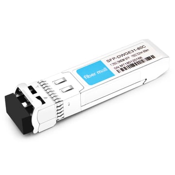 SFP-DWGE31-80C 1.25G DWDM SFP C31 100 جيجا هرتز 1552.52 نانومتر 80 كيلومتر LC SMF DDM وحدة الإرسال والاستقبال