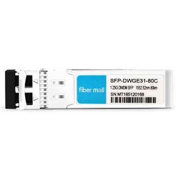 SFP-DWGE31-80C 1.25G DWDM SFP C31GHz 100nm 1552.52km LC SMF DDM 트랜시버 모듈