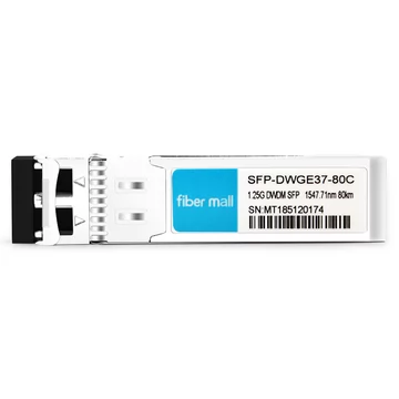 SFP-DWGE37-80C 1.25G DWDM SFP C37 100GHz 1547.71nm 80km LC SMFDDMトランシーバーモジュール