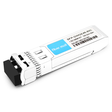 SFP-DWGE46-80C 1.25G DWDM SFP C46 100GHz 1540.55nm 80km LC SMF DDM Módulo transceptor