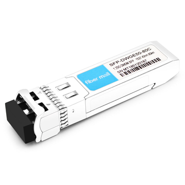 SFP-DWGE50-80C 1.25G DWDM SFP C50 100 جيجا هرتز 1537.40 نانومتر 80 كيلومتر LC SMF DDM وحدة الإرسال والاستقبال