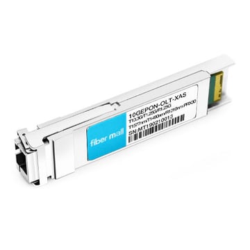 10GEPON-OLT-XAS Asymmetrisch 10GEPON OLT und 1.25G EPON OLT in einem XFP-Gehäuse TX: 1577nm (10.3G)/1490nm (1.25G) RX: 1310nm (1.25G) PRX30 SC DDM Optische Transceiver