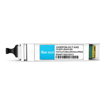 10GEPON-OLT-XAS asymétrique 10GEPON OLT et 1.25G EPON OLT dans un boîtier XFP TX: 1577nm (10.3G) / 1490nm (1.25G) RX: 1310nm (1.25G) Émetteurs-récepteurs optiques PRX30 SC DDM